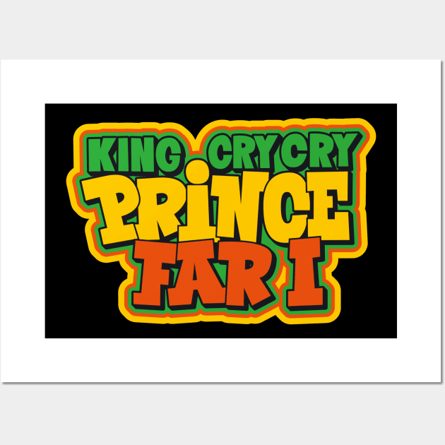 Reggae Royalty: Prince Far I - The King of Cry Cry Wall Art by Boogosh